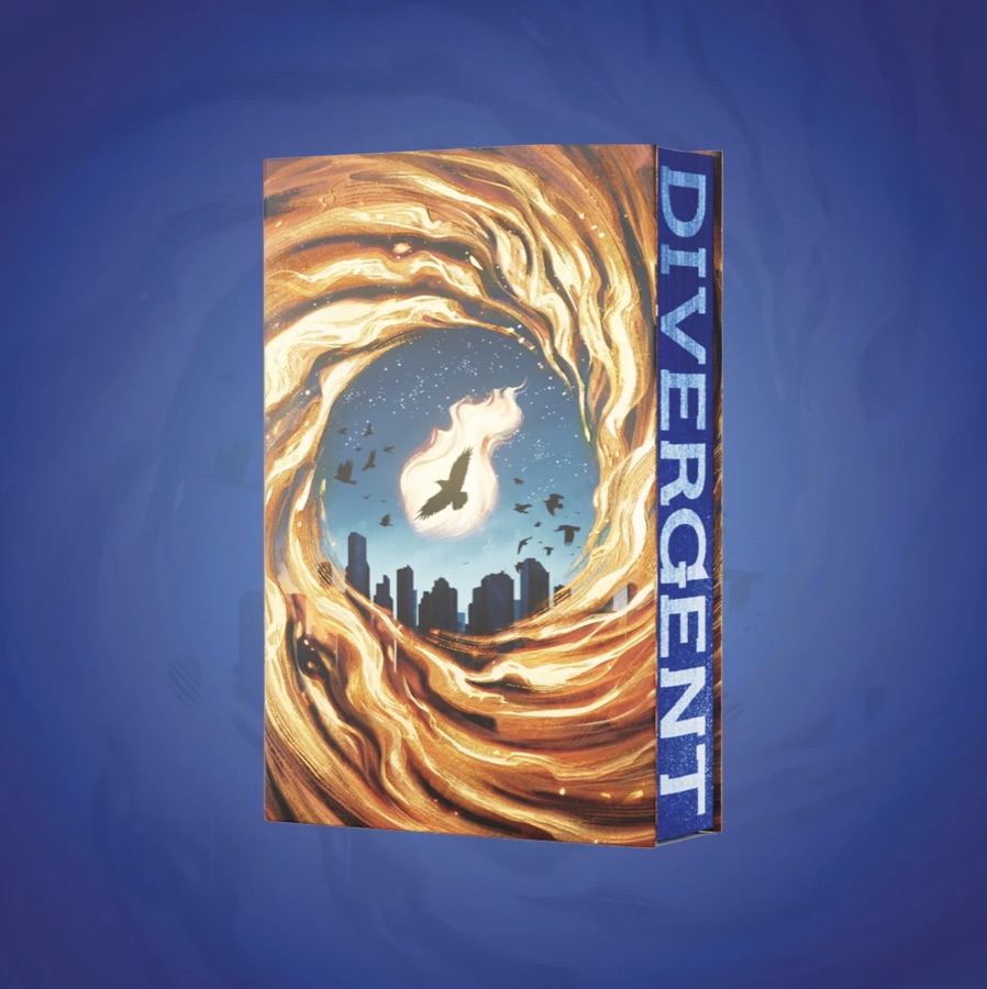 Divergent T1 book cover on a blue background