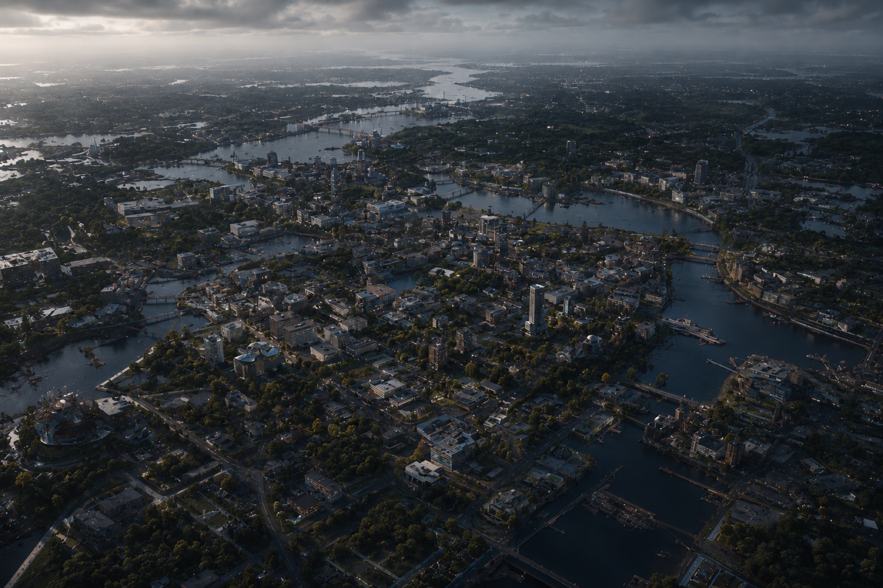 Aerial view of the TA-S045 station city without location overlays